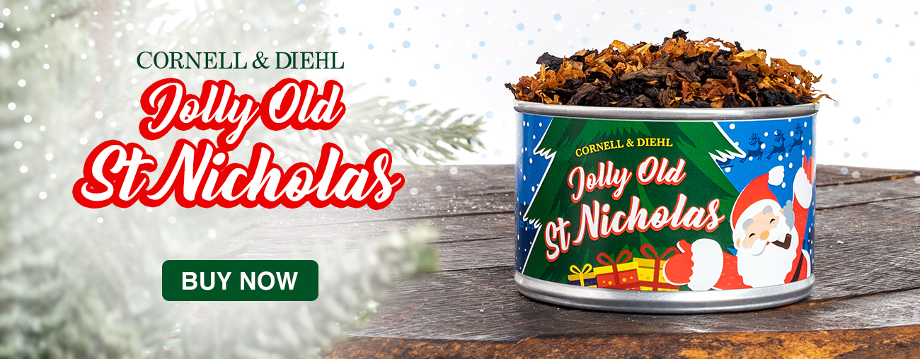 Cornell & Diehl's Jolly Old St. Nicholas Tinned Tobacco At Laudisi Distribution Group
