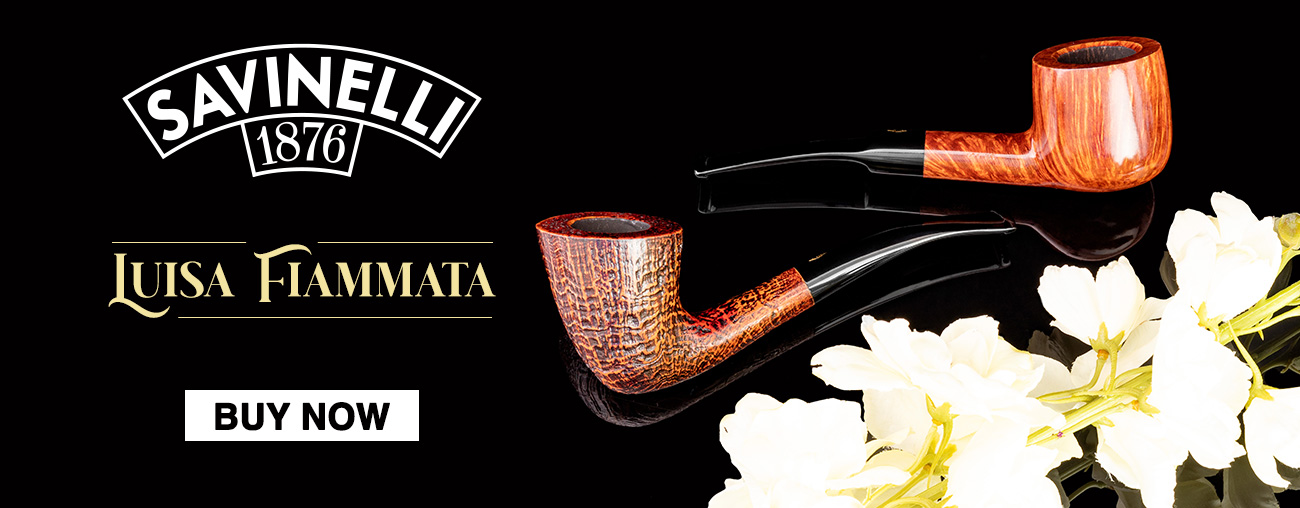 Savinelli's Luisa Fiammata Pipes Are At Laudisi Distribution Group!